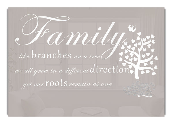 Family Like Branches On A Tree Beige