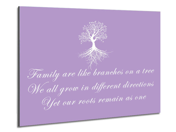 Family Quote Family Are Like Branches Lilac