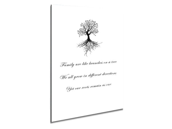 Family Quote Family Are Like Branches 2 White