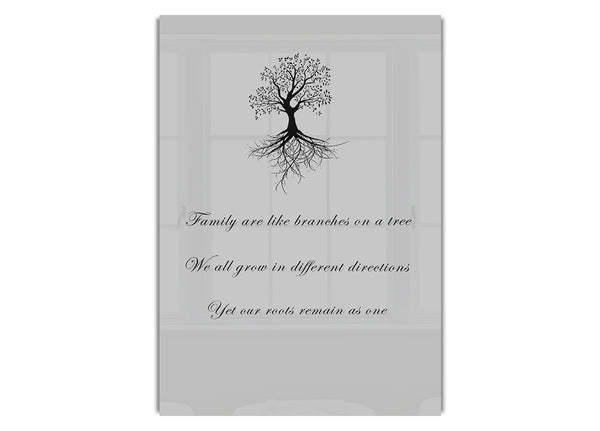 Family Are Like Branches 2 Grey