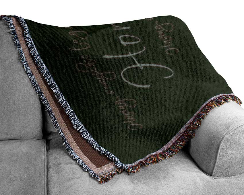 Having Someplace To Go Is Home Chocolate Woven Blanket