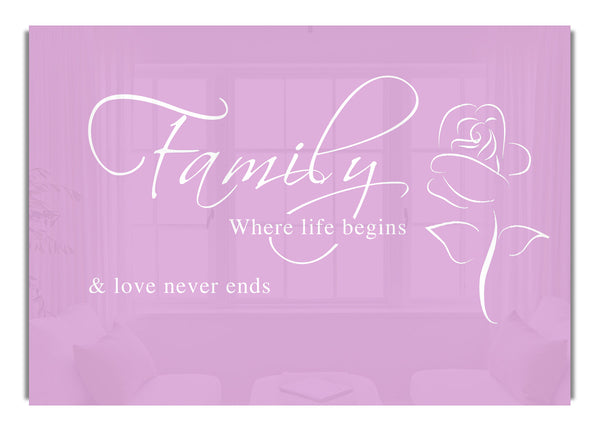 Family Where Life Begins 1 Pink