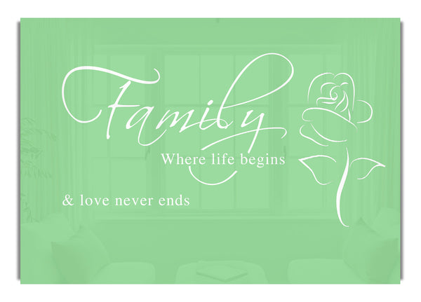 Family Where Life Begins 1 Green