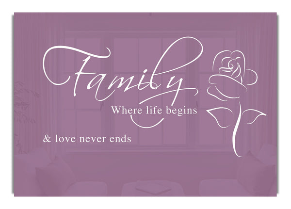 Family Where Life Begins 1 Dusty Pink