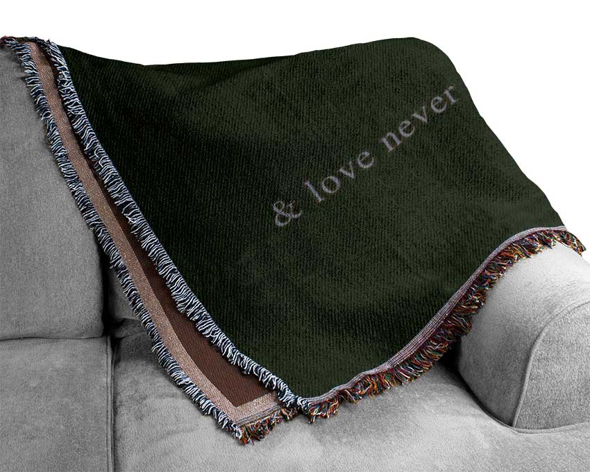 Family Quote Family Where Life Begins 1 Chocolate Woven Blanket