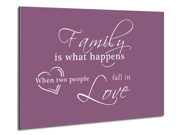 Family Quote Family Is What Happens Dusty Pink