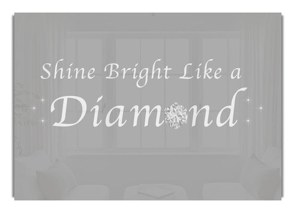 Shine Bright Like A Diamond Rihanna Grey White