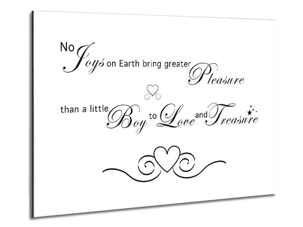 Boys Room Quote No Joys On Earth Bring Pleasure White