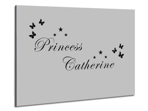 Girls Room Quote Your Own Name Princess Grey