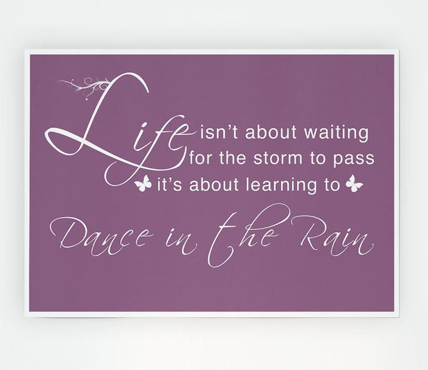 Life Isnt About Waiting Dusty Pink Print Poster Wall Art