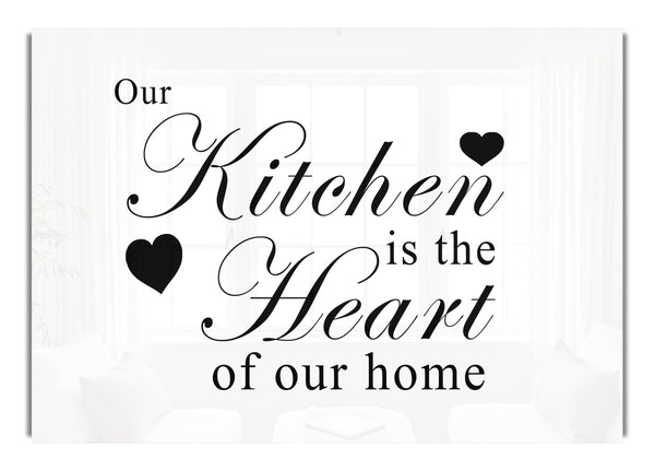 Our Kitchen Is The Heart White