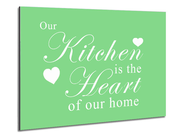 Kitchen Quote Our Kitchen Is The Heart Green