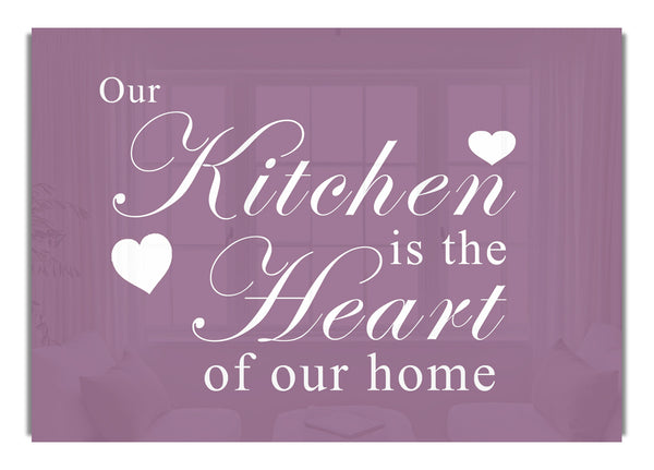 Our Kitchen Is The Heart Dusty Pink