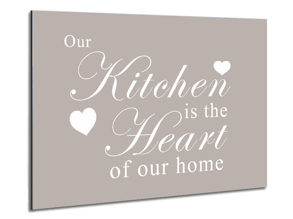 Kitchen Quote Our Kitchen Is The Heart Beige