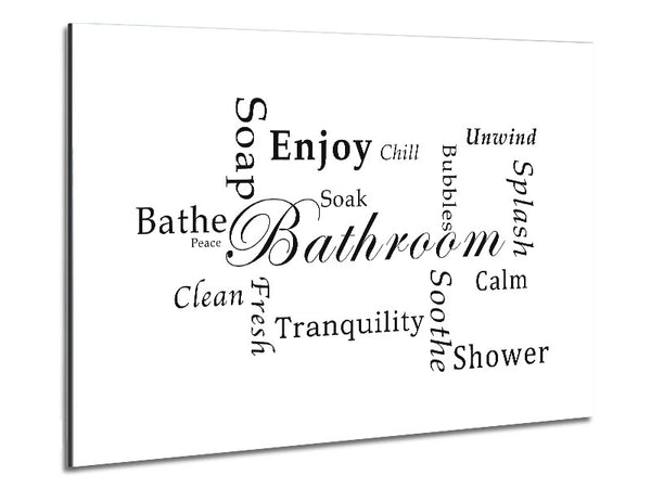 Bathroom Quote Bathroom Tranquility White