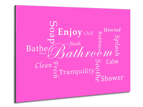 Bathroom Quote Bathroom Tranquility Vivid Pink