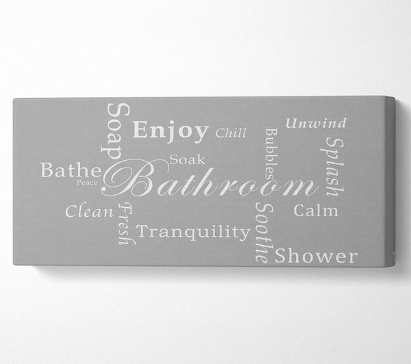 Bathroom Quote Bathroom Tranquility Grey White