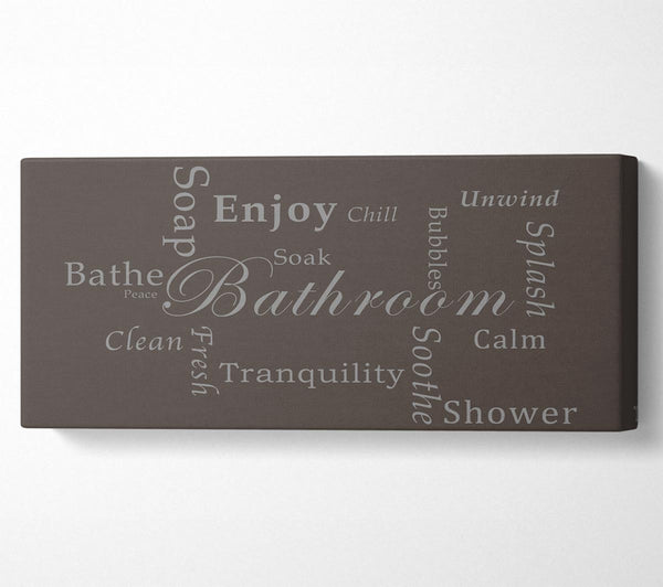 Bathroom Quote Bathroom Tranquility Chocolate