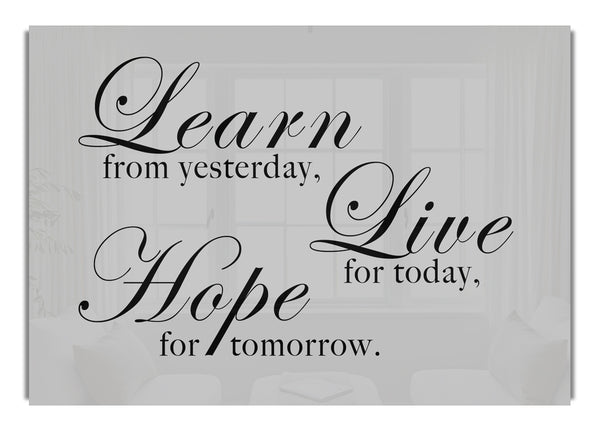 Learn Live Hope Grey