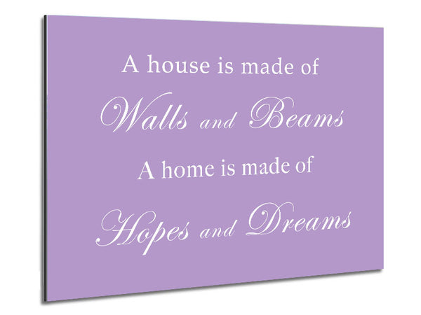 Home Quote Walls n Beams Hopes n Dreams Lilac