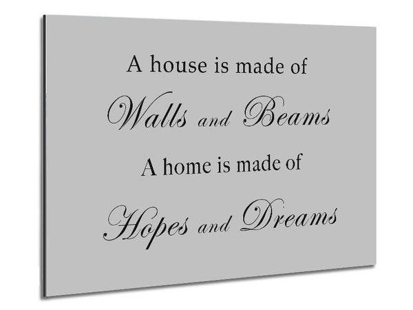 Home Quote Walls n Beams Hopes n Dreams Grey