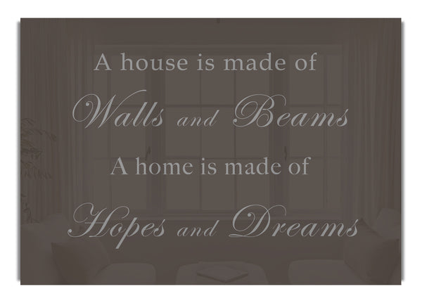 Walls and Beams Hopes and Dreams Chocolate