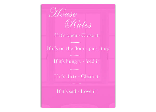 House Rules 2 Vivid Pink