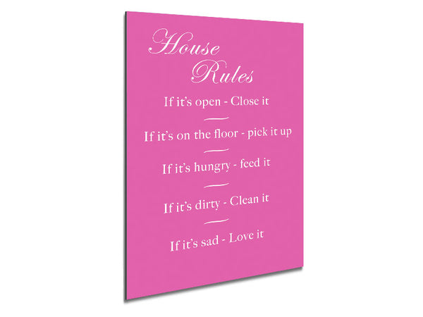 House Rules 2 Vivid Pink