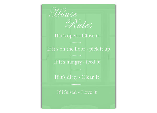 House Rules 2 Green