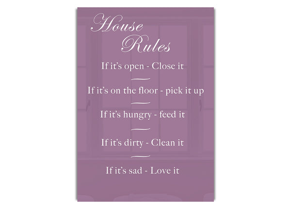 House Rules 2 Dusty Pink