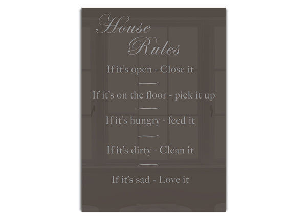 House Rules 2 Chocolate