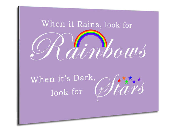 When It Rains Look For Rainbows 2 Lilac