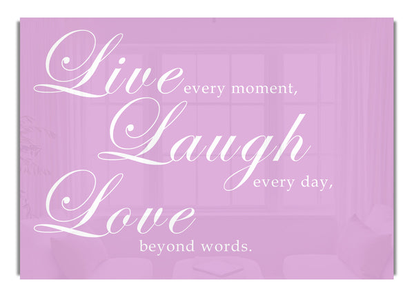 Live Laugh Love 2 Pink