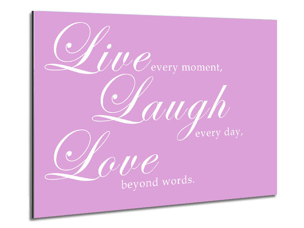 Love Quote Live Laugh Love 2 Pink