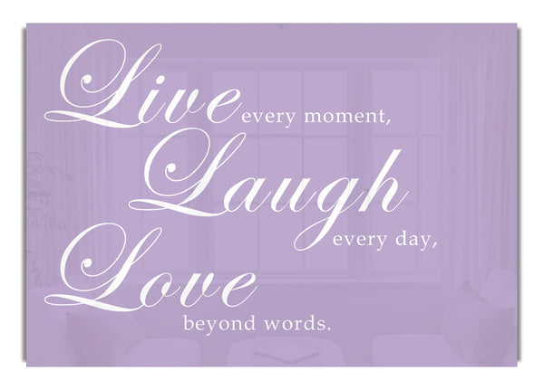 Live Laugh Love 2 Lilac