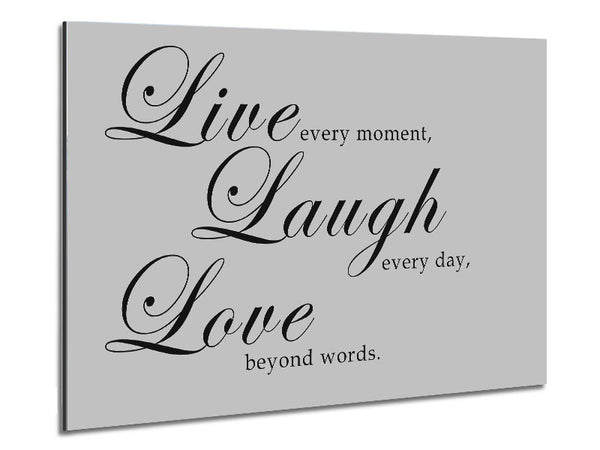 Family Quote Live Laugh Love 2 Grey