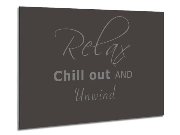 Bathroom Quote Relax Chill Out Chocolate