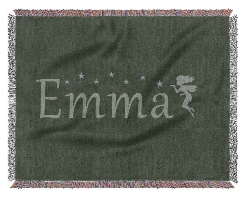 Your Name In Fairy Dust Chocolate Woven Blanket