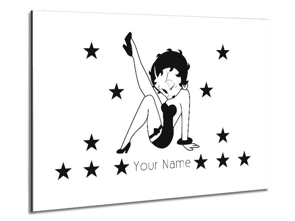 Betty Boop Your Name Stars White