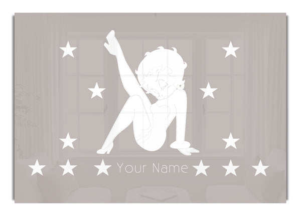 Betty Boop Your Name Stars Beige