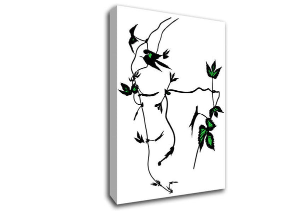 Picture of A Hint Of Green Canvas Print Wall Art