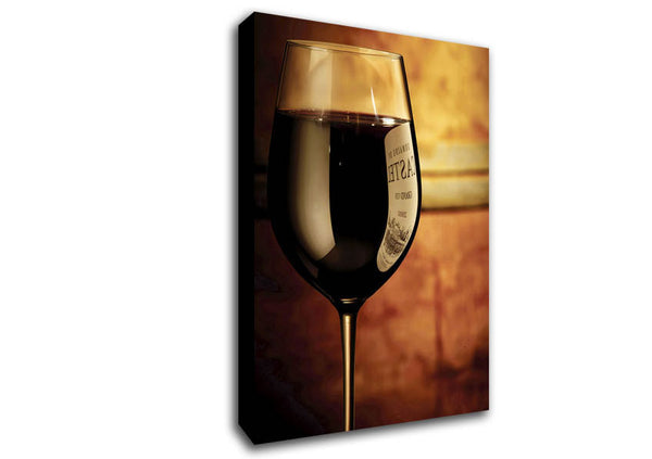 Picture of A Glass Of Dark Red Wine Canvas Print Wall Art