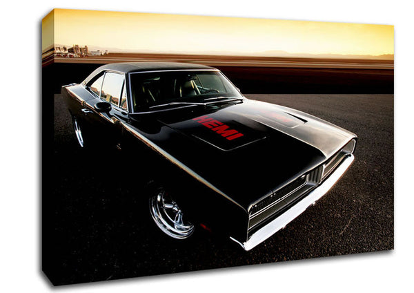 Picture of 1969 Dodge Hemi Charger Canvas Print Wall Art