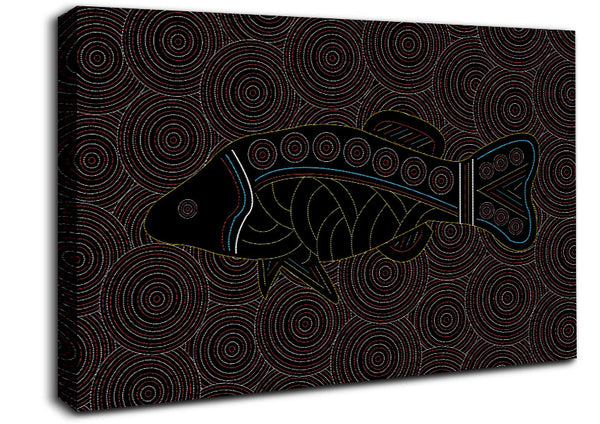 Picture of Aboriginal Fish 1 Canvas Print Wall Art