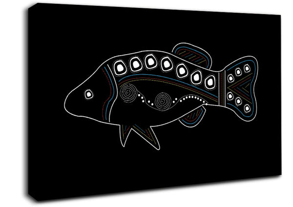 Picture of Aboriginal Fish 2 Canvas Print Wall Art