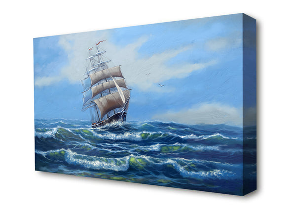 Picture of A Ship At Sea Canvas Print Wall Art