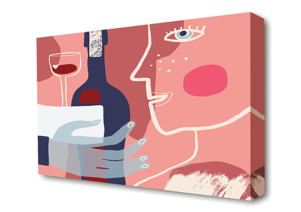 Picture of A Drink Of Wine Canvas Print Wall Art