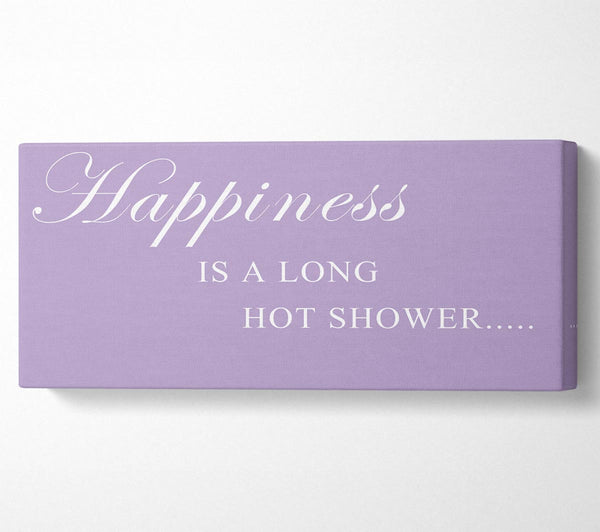 Bathroom Quote Happiness Is A Long Hot Shower Lilac