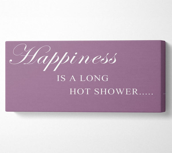 Bathroom Quote Happiness Is A Long Hot Shower Dusty Pink