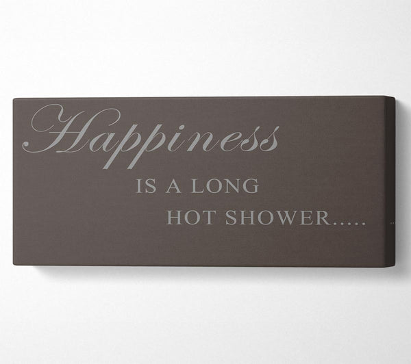 Bathroom Quote Happiness Is A Long Hot Shower Chocolate